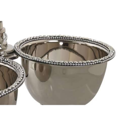 Stolni ukras DKD Home Decor 24 x 24 x 18 cm Srebrna kromirano Cijena