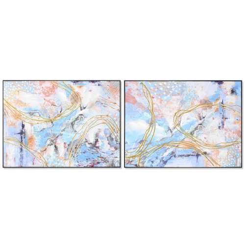 Slika DKD Home Decor 122 x 4,5 x 92 cm Apstraktno moderan (2 kom.) Cijena