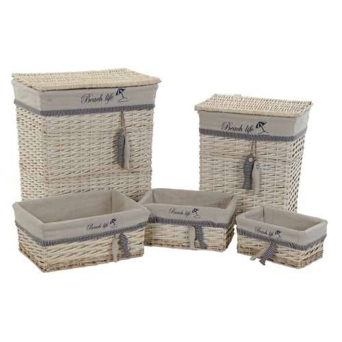 Set košara DKD Home Decor 47 x 35 x 56 cm Poliester Spirale (5 kom.) Cijena