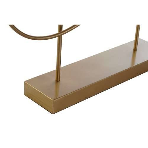 Ukrasna figura DKD Home Decor 56 x 9 x 55 cm Apstraktno Crna zlatan Bijela moderan Cijena