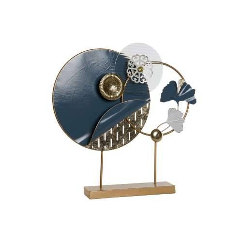 Ukrasna figura DKD Home Decor 58 x 9 x 60 cm Apstraktno Plava zlatan Bijela moderan Cijena