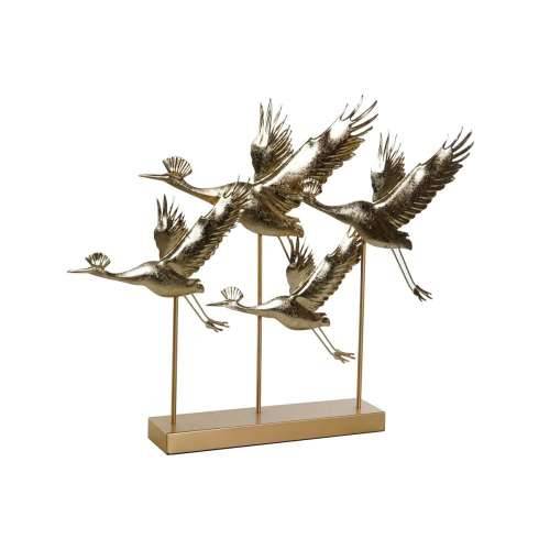 Ukrasna figura DKD Home Decor zlatan Ptica 64 x 9 x 51 cm 64 x 8,6 x 51 cm Cijena