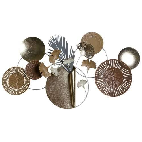 Ukrasna figura DKD Home Decor 90 x 8,3 x 49 cm Siva zlatan Bakar krugovi Cijena