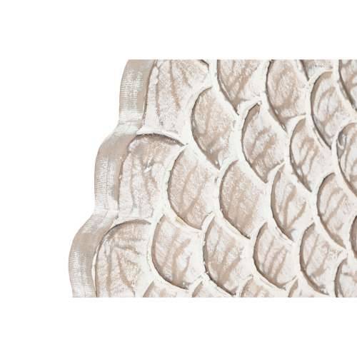 Zidni Ukras DKD Home Decor Premaz u shabby stilu Prirodno 120 x 3 x 120 cm Bijela Indijac Cijena