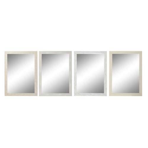 Zidno ogledalo DKD Home Decor Bjelokost 70 x 2 x 97 cm (4 kom.) Cijena