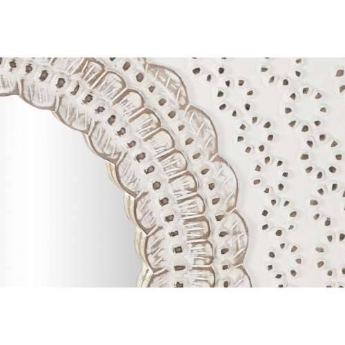 Zidno ogledalo DKD Home Decor Bijela Prirodno Indijac Decapé 120 x 2,5 x 120 cm Cijena
