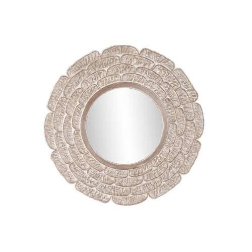 Zidno ogledalo DKD Home Decor Bijela Prirodno Indijac Decapé 90 x 1,5 x 90 cm (90 Dijelovi) Cijena