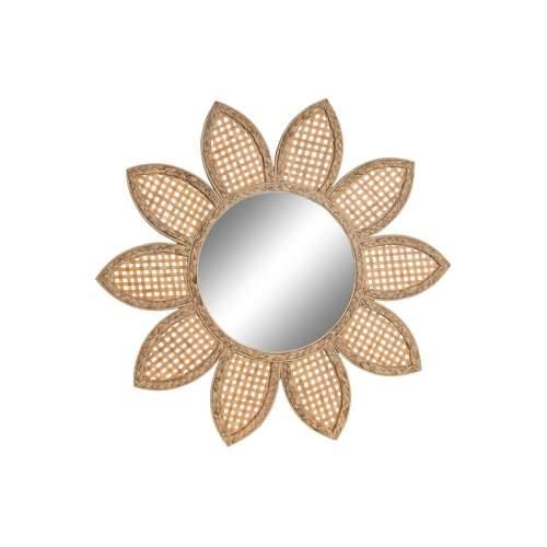 Zidno ogledalo DKD Home Decor Smeđa Prirodno Sunce Tropsko 60 x 2 x 60 cm Cijena