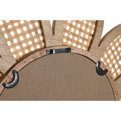 Zidno ogledalo DKD Home Decor Smeđa Prirodno Sunce Tropsko 60 x 2 x 60 cm Cijena