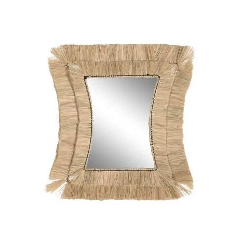 Zidno ogledalo DKD Home Decor 62 x 4 x 70 cm Kristal Bali juta Cijena