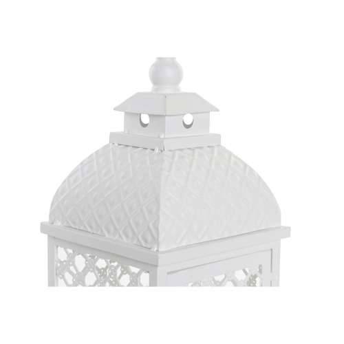 Lanterne DKD Home Decor 24 x 24 x 74 cm Premaz u shabby stilu Kristal Metal Bijela Arap Cijena