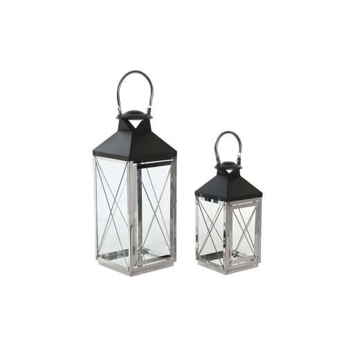 Lanterne DKD Home Decor Kristal Crna Čelik 18 x 18 x 43 cm moderan kromirano Cijena