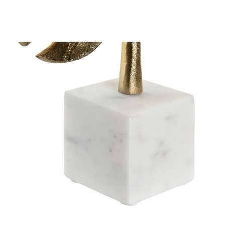 Ukrasna figura DKD Home Decor 28 x 7,5 x 47 cm zlatan Bijela Tropsko Biljni list Cijena