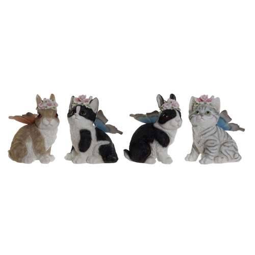 Ukrasna figura DKD Home Decor 11 x 13 x 15 cm Životinje (4 kom.) Cijena