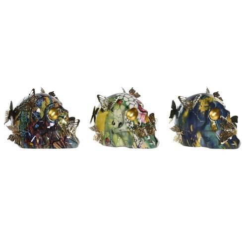 Ukrasna figura DKD Home Decor 15,5 x 10,5 x 11 cm Pisana Lubanja (3 kom.) Cijena