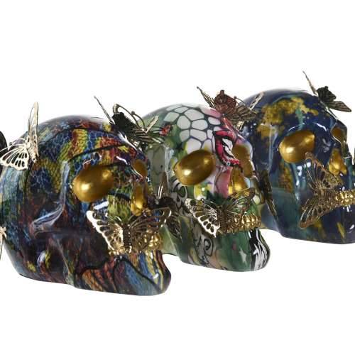 Ukrasna figura DKD Home Decor 15,5 x 10,5 x 11 cm Pisana Lubanja (3 kom.) Cijena