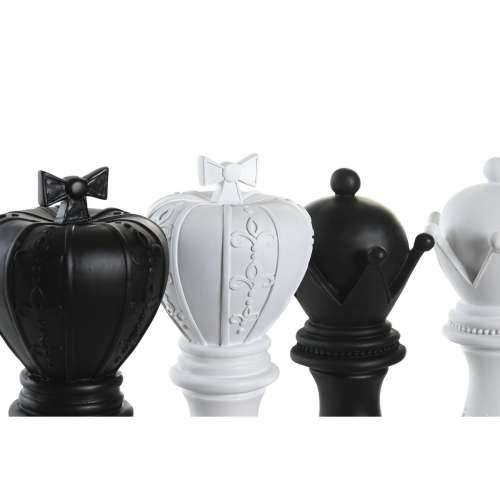 Ukrasna figura DKD Home Decor Bijela Crna Figure za Šah 12 x 12 x 25,5 cm (4 kom.) Cijena