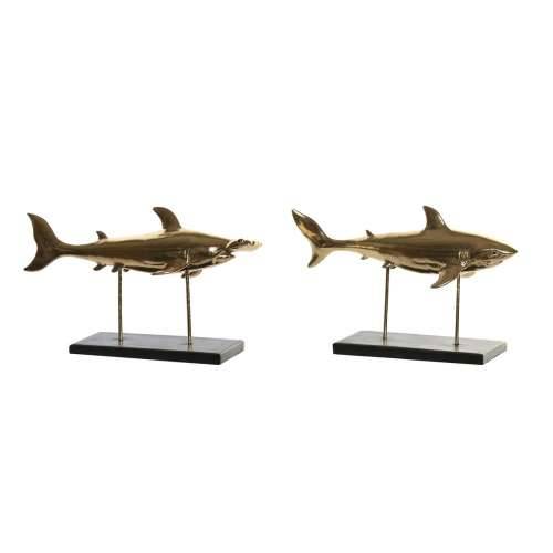 Ukrasna figura DKD Home Decor 32 x 10,5 x 19,5 cm Crna zlatan (2 kom.) Cijena