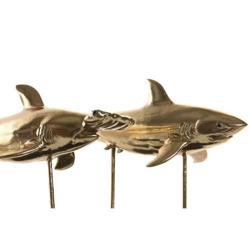 Ukrasna figura DKD Home Decor 32 x 10,5 x 19,5 cm Crna zlatan (2 kom.) Cijena