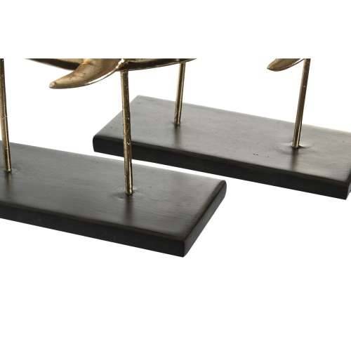 Ukrasna figura DKD Home Decor 32 x 10,5 x 19,5 cm Crna zlatan (2 kom.) Cijena