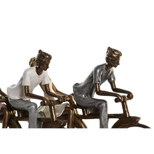 Ukrasna figura DKD Home Decor 27 x 9,5 x 23 cm Roza zlatan Bijela (2 kom.) Cijena