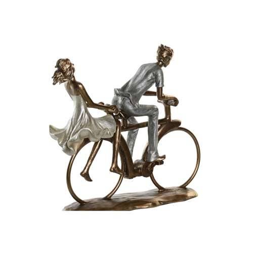 Ukrasna figura DKD Home Decor 27 x 9,5 x 23 cm Roza zlatan Bijela (2 kom.) Cijena