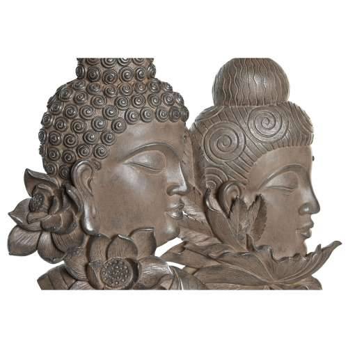 Ukrasna figura DKD Home Decor 23 x 8 x 42 cm Crna Smeđa Buda Orijentalno (2 kom.) Cijena