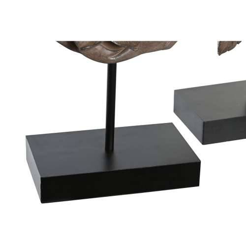 Ukrasna figura DKD Home Decor 23 x 8 x 42 cm Crna Smeđa Buda Orijentalno (2 kom.) Cijena