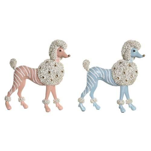 Ukrasna figura DKD Home Decor Scandi 25 x 8 x 27,5 cm Plava Roza (2 kom.) Cijena