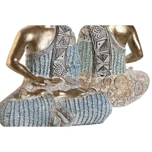 Ukrasna figura DKD Home Decor 18,6 x 9,7 x 27 cm Plava Buda Turkizno Orijentalno Decapé (2 kom.) Cijena