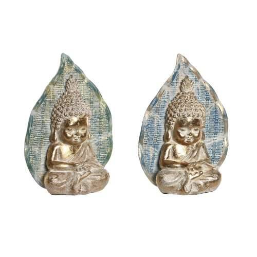 Ukrasna figura DKD Home Decor 12,4 x 5,6 x 17,7 cm Plava Buda Turkizno Orijentalno Decapé (2 kom.) Cijena