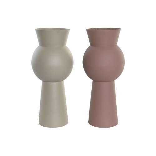Vrč DKD Home Decor Bež Roza Željezo 17 x 17 x 40,5 cm (2 kom.) Cijena
