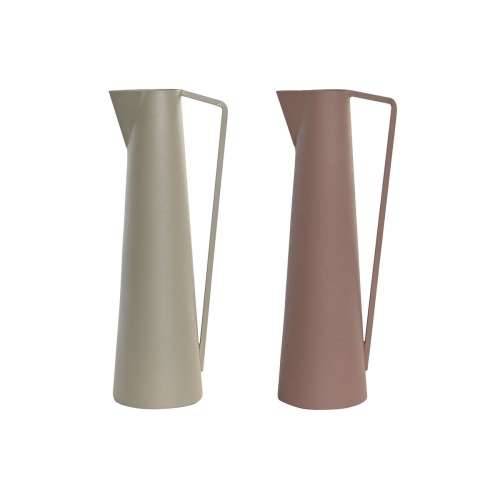 Vrč DKD Home Decor Bež Roza Željezo 12 x 10 x 35 cm (2 kom.) Cijena