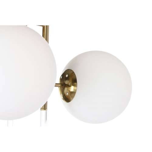 Stropna svjetiljka DKD Home Decor 64 x 64 x 64 cm Kristal zlatan Metal Bijela 50 W Cijena