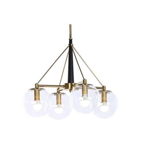 Stropna svjetiljka DKD Home Decor 50 x 50 x 144 cm Kristal zlatan Metal 50 W Cijena