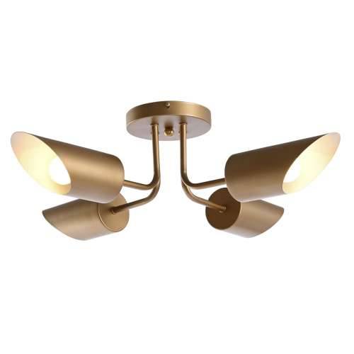 Stropna svjetiljka DKD Home Decor zlatan Metal 50 W 70 x 70 x 20 cm Cijena