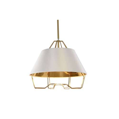 Stropna svjetiljka DKD Home Decor Bijela zlatan PVC Metal 50 W 38 x 38 x 32 cm Cijena