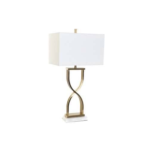 Stolna svjetiljka DKD Home Decor 40 x 23 x 79 cm zlatan Metal Bijela Mramor 40 W 240 V Cijena
