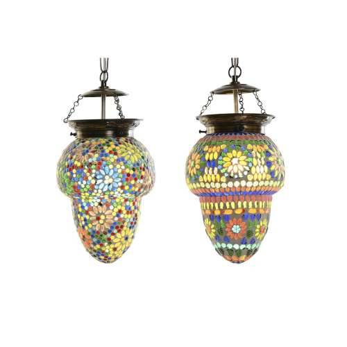Stropna svjetiljka DKD Home Decor Kristal Metal Pisana 25 W 20 x 20 x 28 cm (2 kom.) Cijena