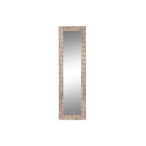 Zidno ogledalo DKD Home Decor 44 x 3 x 150 cm Kristal Smeđa Bijela Drvo Manga Indijac Drvo MDF Decapé Cijena