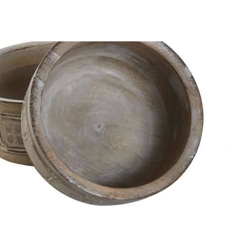 Stolni ukras DKD Home Decor Bijela Prirodno Indijac 30,5 x 30,5 x 12,7 cm (3 Dijelovi) Cijena
