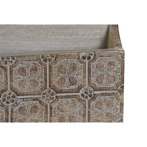Višenamjenski Organizator DKD Home Decor Bijela Prirodno Drvo Manga 32 x 13 x 21 cm (12 kom.) Cijena