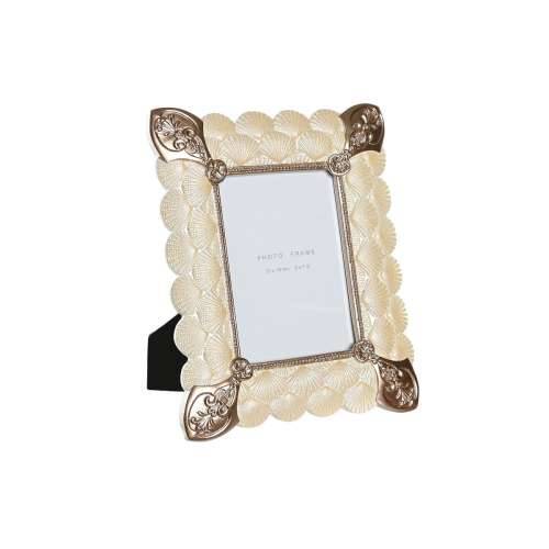 Okvir za sliku DKD Home Decor 22,8 x 2,6 x 28,6 cm Kristal Bakar Bijela Smola romantični Cijena