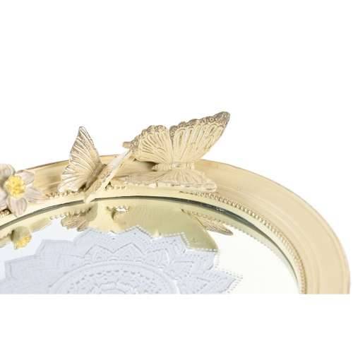 Stolni ukras DKD Home Decor 24 x 22,6 x 18 cm Bež Leptiri Cijena