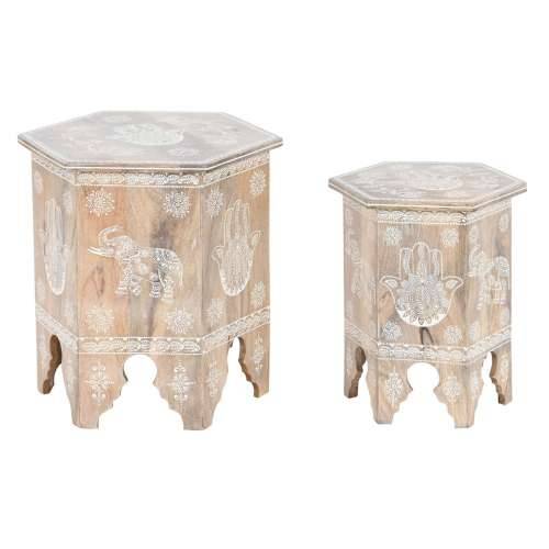 Set od dvije stolice DKD Home Decor Prirodno 48 x 41,5 x 49 cm Cijena