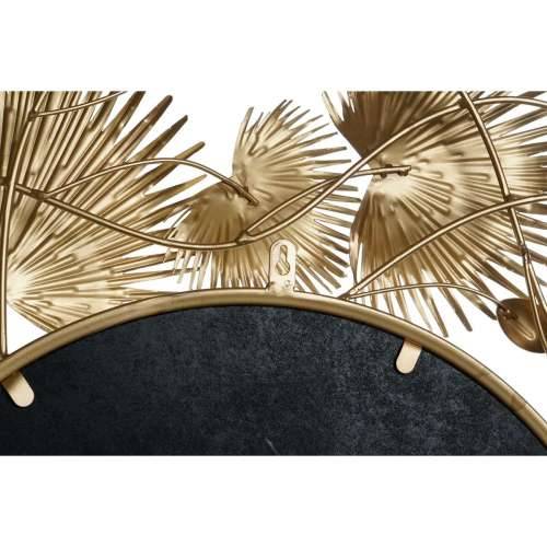 Zidno ogledalo DKD Home Decor Bijela zlatan Biljni list 93 x 7 x 93 cm Cijena