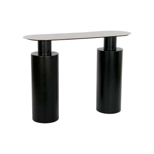 Pomoćni stolić DKD Home Decor 107 x 36 x 78 cm Crna zlatan Željezo Cijena