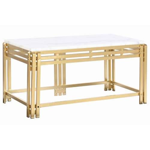 Stolić za dnevni boravak DKD Home Decor Metal Aluminij Mramor 80 x 40 x 40 cm Cijena