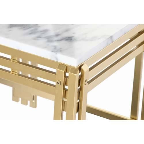 Stolić za dnevni boravak DKD Home Decor Metal Aluminij Mramor 80 x 40 x 40 cm Cijena