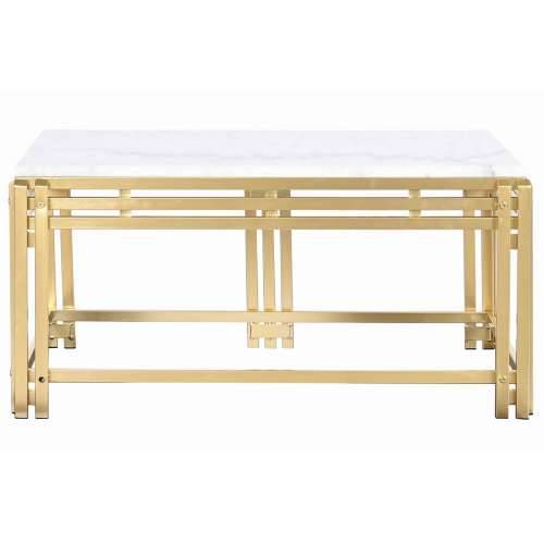 Stolić za dnevni boravak DKD Home Decor Metal Aluminij Mramor 80 x 40 x 40 cm Cijena